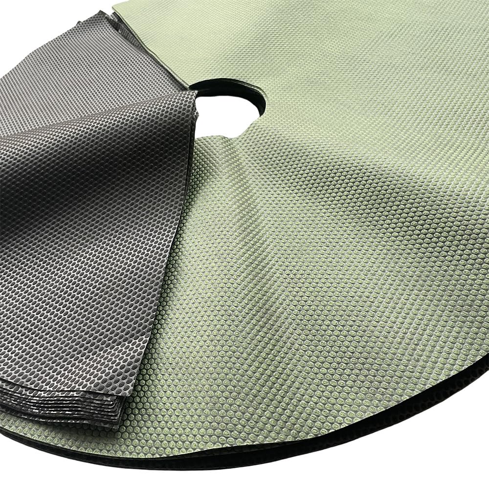 10Pcs Breathable Polyester Weed Barrier Fabric Sheets, Durable Black Weed Control Cloth for Garden Lawn Flower Bed Pathway, Root Protection Landscaping Fabric for Indoor & Outdoor Use