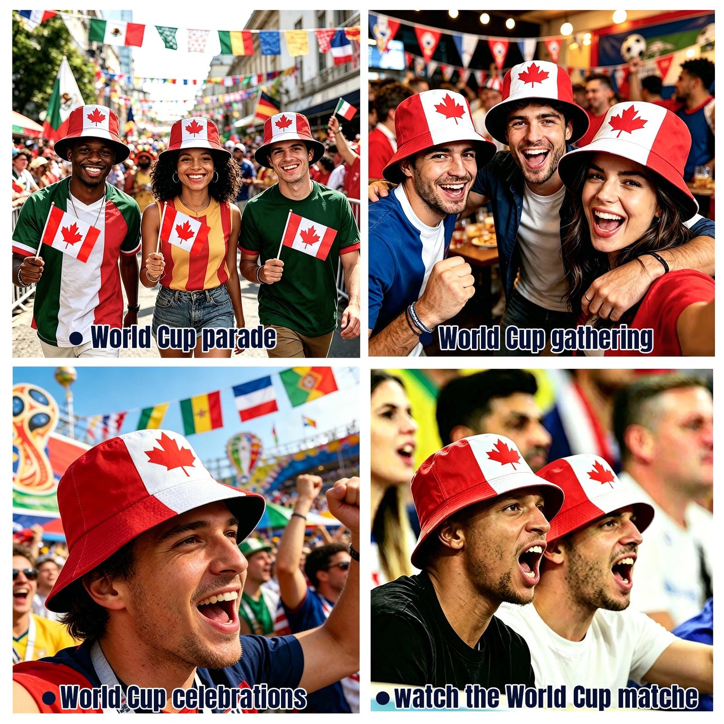 Bucket Hat with National Flag Hat Merchandise for Soccer Fans Gifts