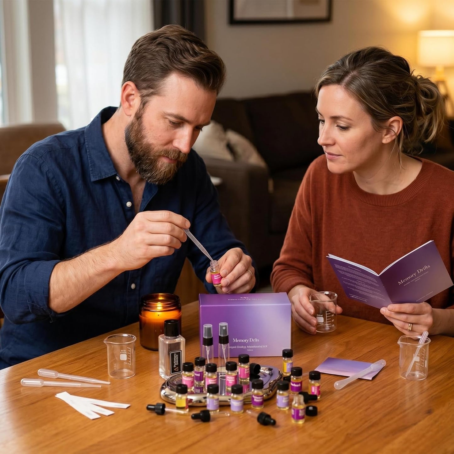 DIY Perfume Making Kit - Create Custom Scents for Men & Women | 14 Ingredients, Bottles & Guide Included