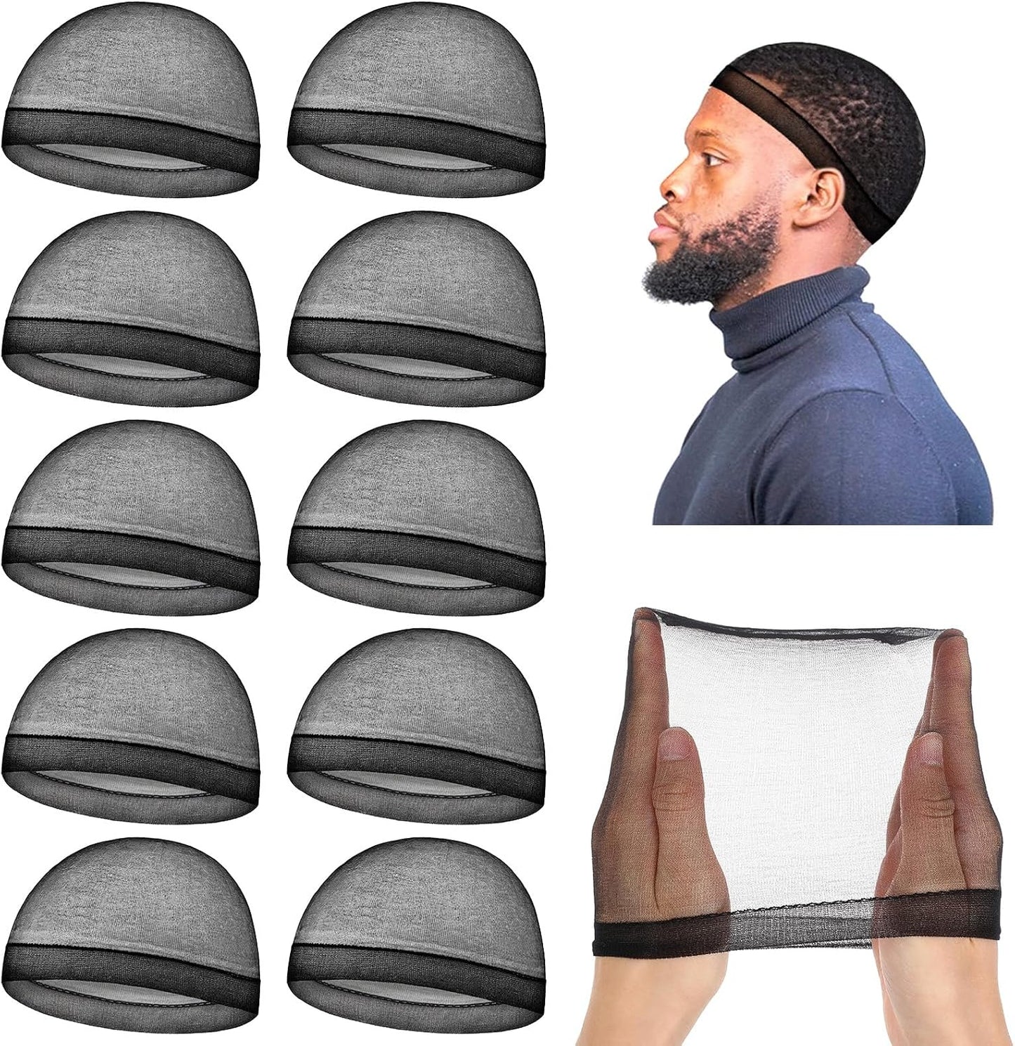 Silky Stocking Cap - Breathable Wave Cap for Men | Soft Stretchy Sleeping Beanie