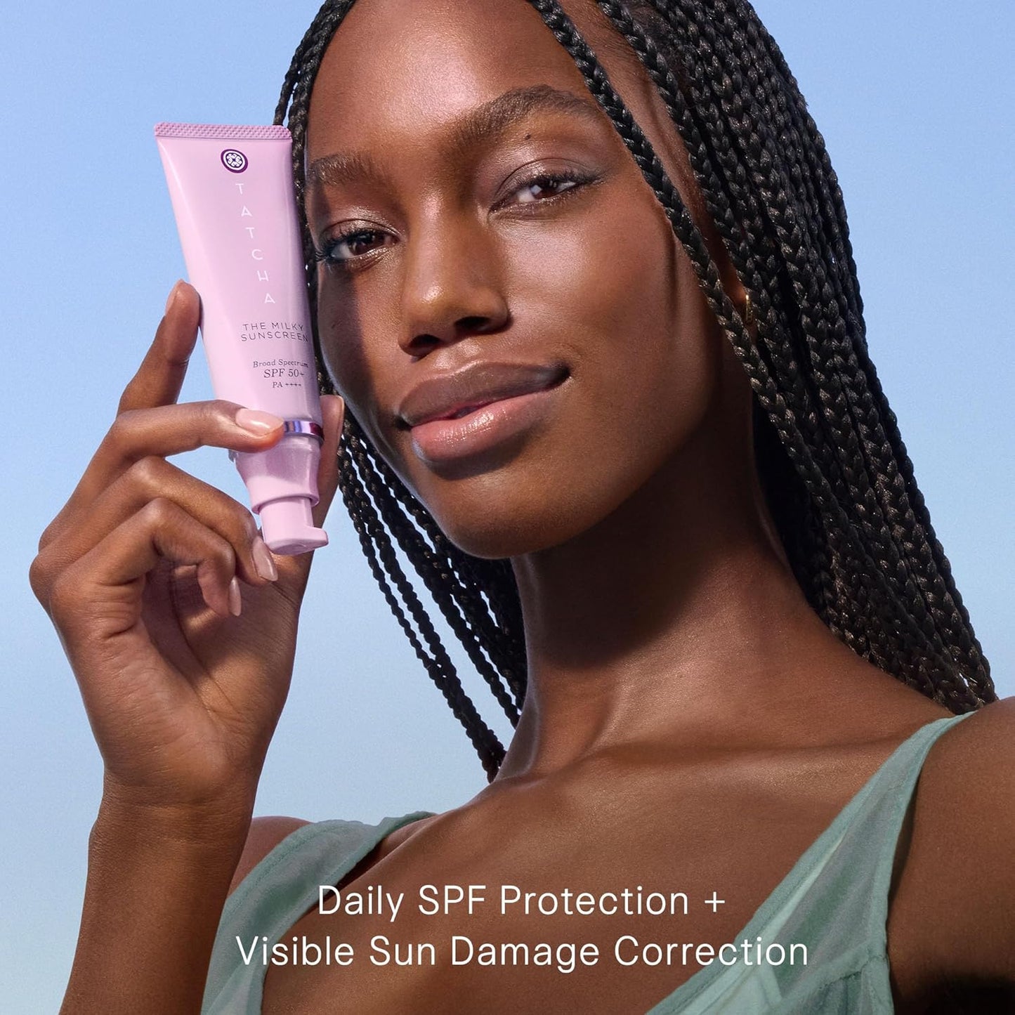 TATCHA Milky Sunscreen - Broad Spectrum SPF 50+ | Lightweight, No White Cast, Skin Damage Correction