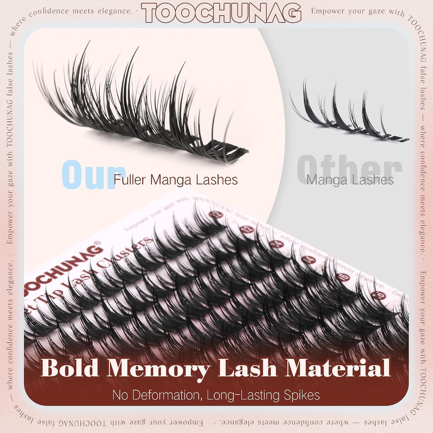 Anime Lash Clusters - 12-20mm Volume Extensions for DIY Manga Looks | D Curly Wispy Lashes
