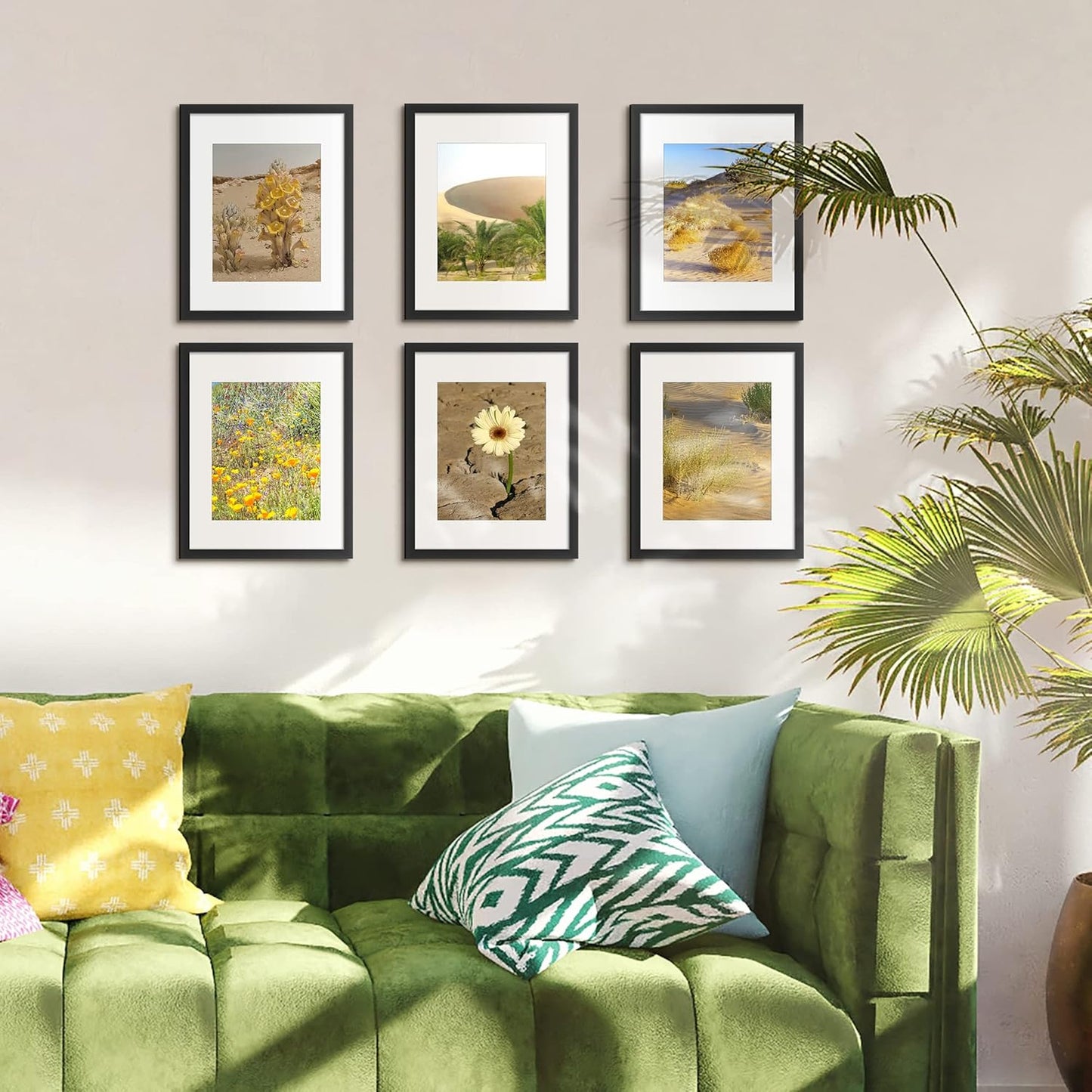 Upsimples 11x14 Picture Frame - Display 8x10 Photos with Mat or 11x14 Without Mat | Black Wall Hanging Frame