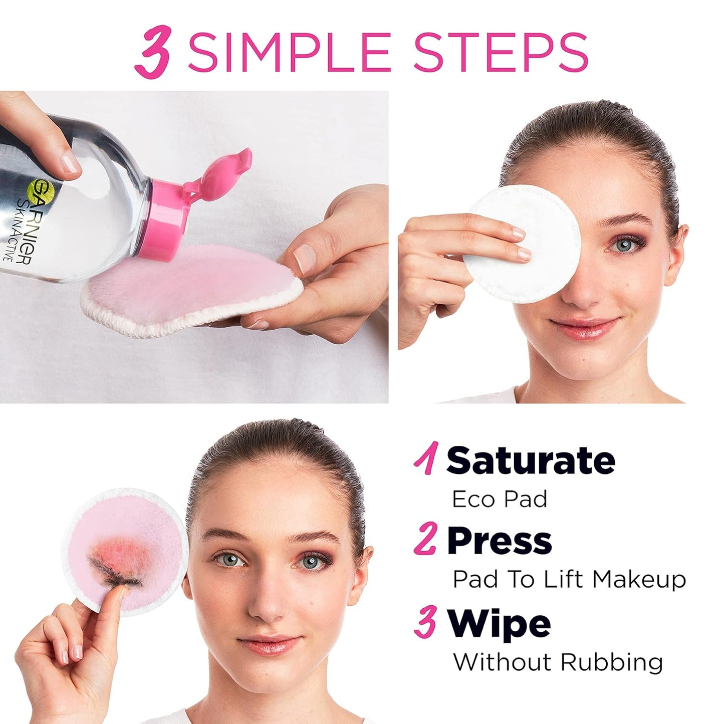 Micellar Cleansing Eco Pads - Reusable Ultra-Soft Microfiber | 3-Pack