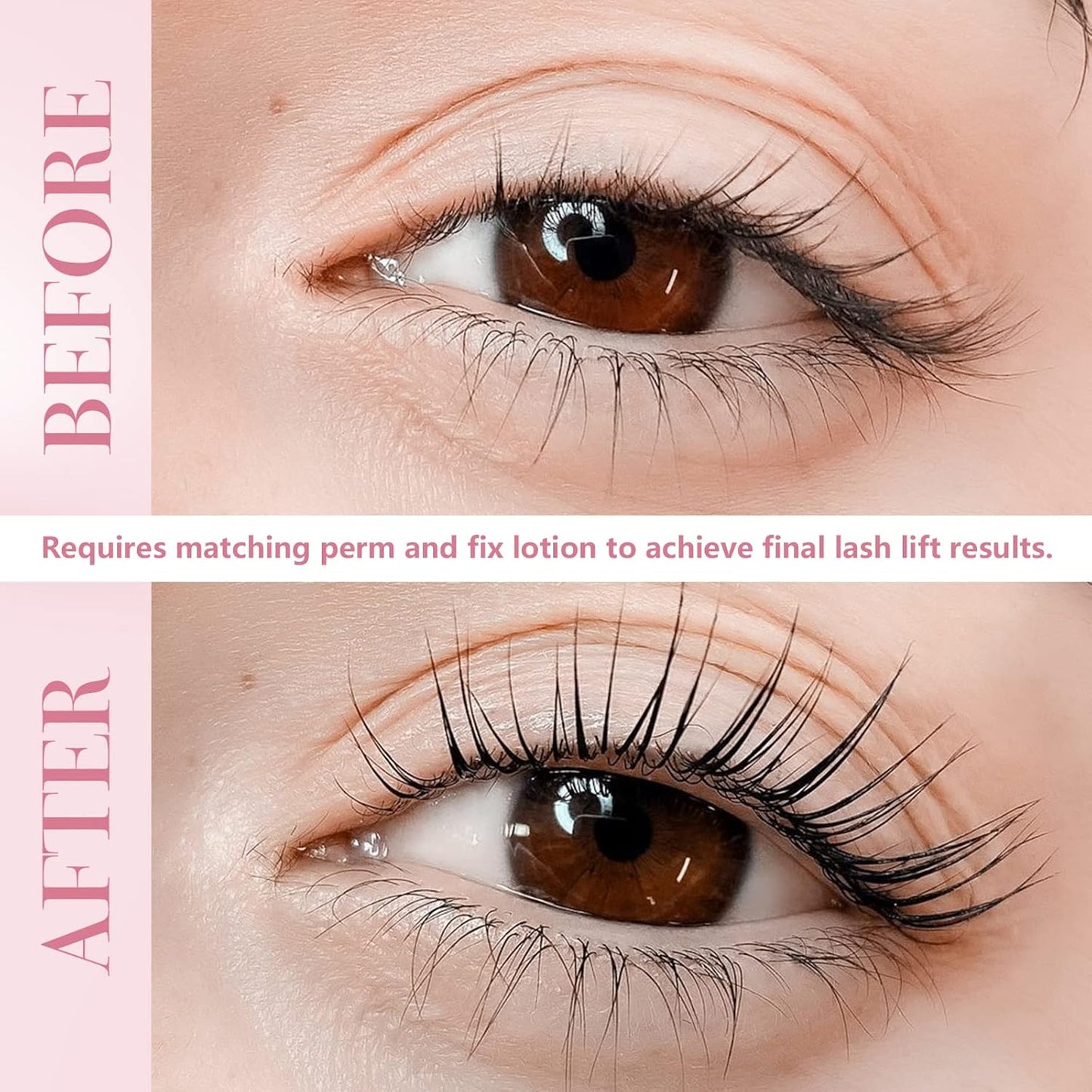 Libeauty Lash Lift Glue Balm - Strong Adhesive for Eyelash & Eyebrow Perm | Pink Peach, 10g/0.35oz