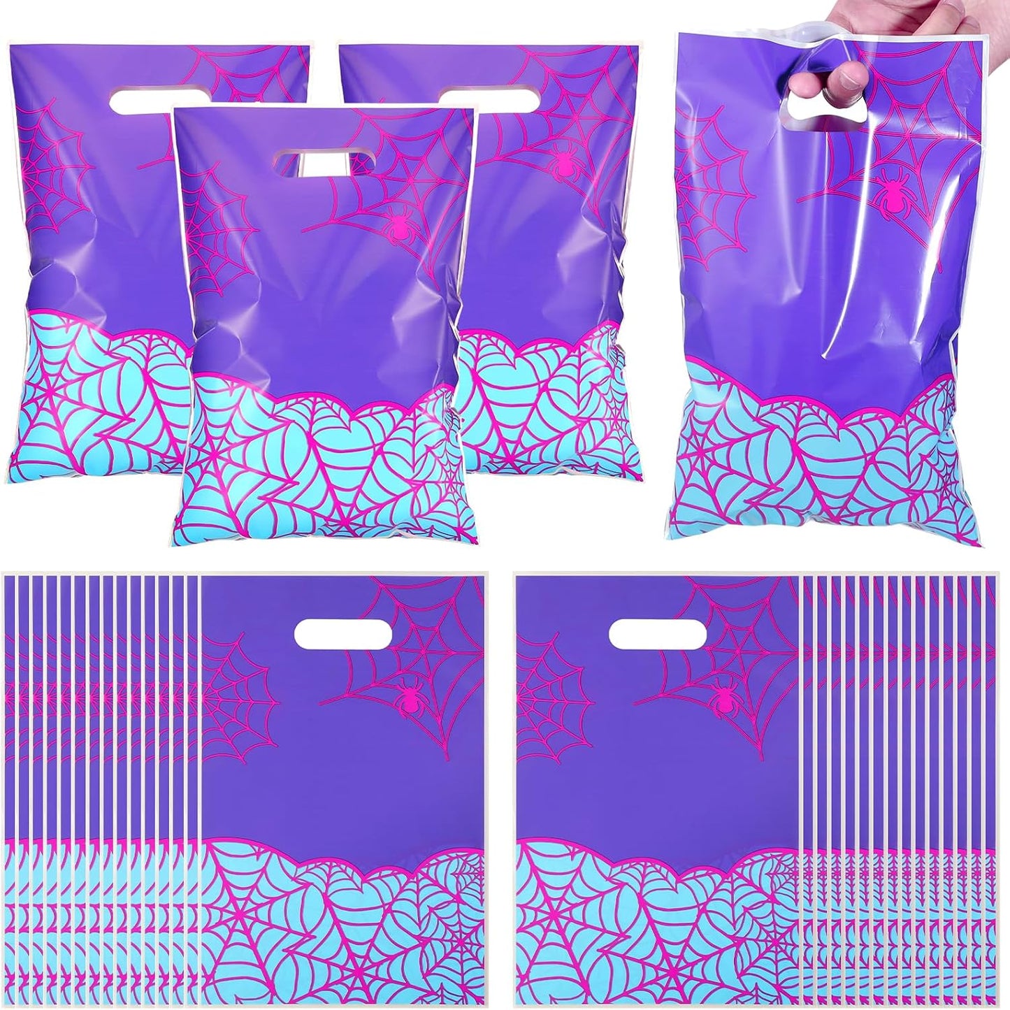 Spider Goodie Bags - 30 Pcs Cartoon Spider Candy Gift Bags | Birthday Party Supplies