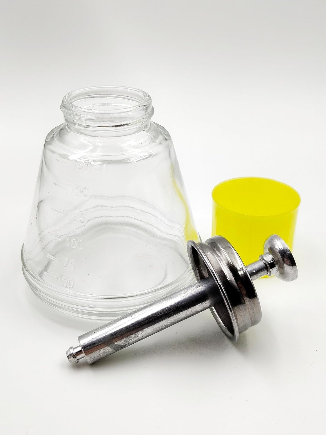 Clear Glass Dispenser Bottle - 180ml Refillable Pump for Nail Polish & Makeup Remover | Versatile Empty Container