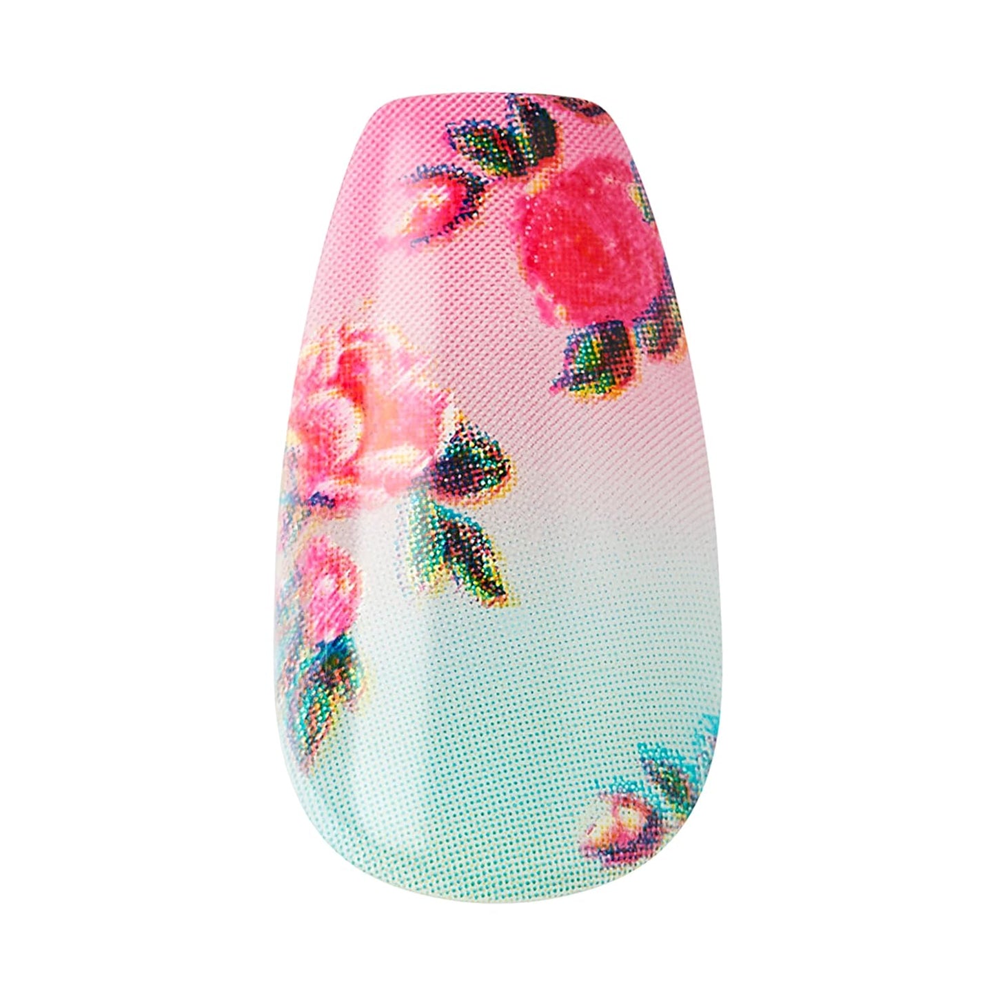 KISS Press-On Manicure - Lilac Crush Medium Coffin Purple Nails | Includes Prep Pad, Mini File & Cuticle Stick