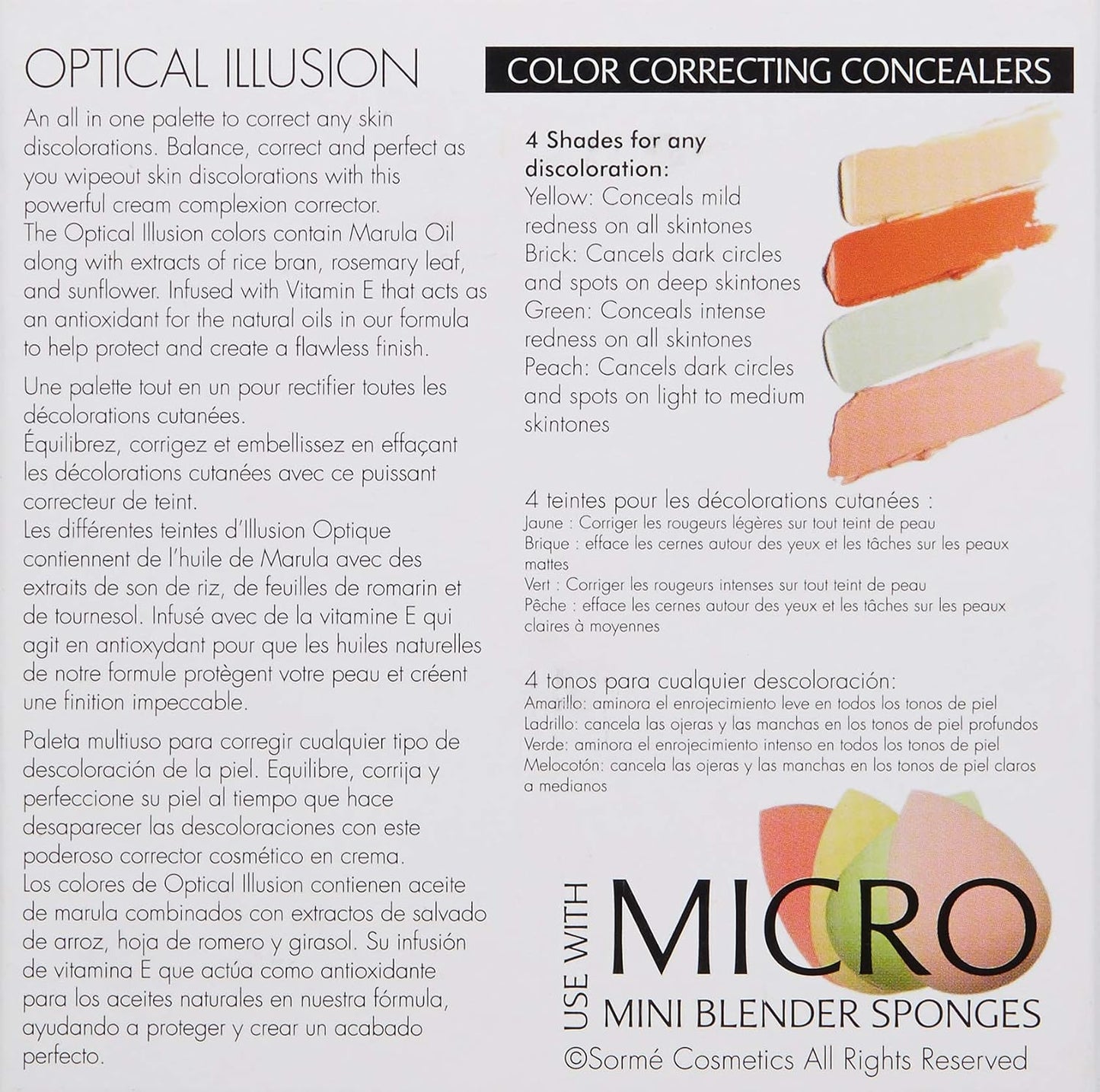 Correcting Makeup Palette - Sorme' Treatment Cosmetics | 0.28 Oz for Flawless Skin