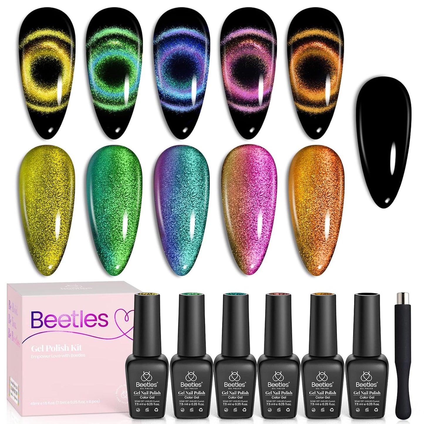 Neon Gel Nail Polish Set - 6 Vibrant Summer Colors | Sheer Translucent Effect for UV French Nail Art