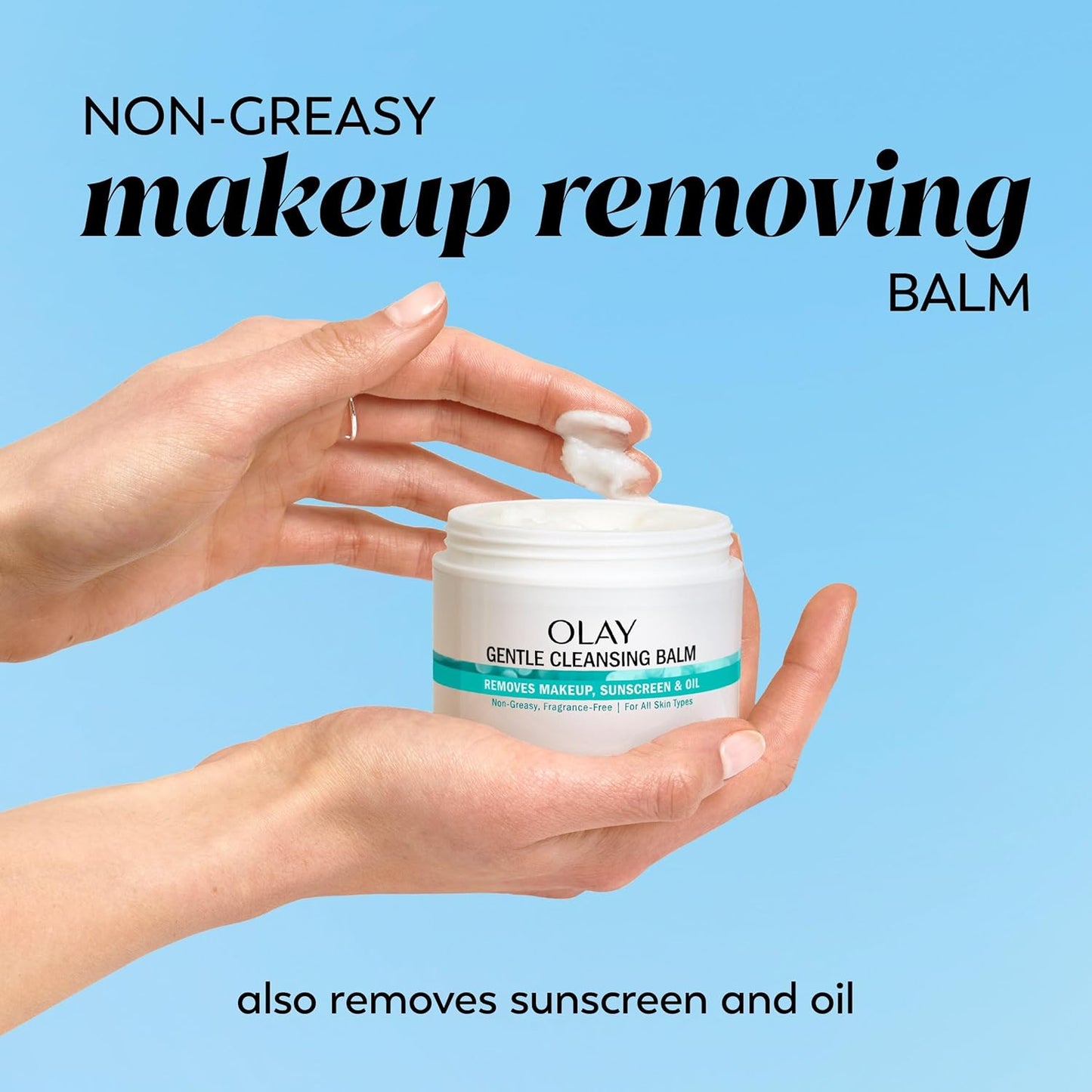 Olay Gentle Cleansing Balm - Fragrance-Free Makeup Remover | Hydrating Face Cleanser, 3.4 fl oz