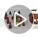 Segbeauty 0.5oz Frosted Glass Pump Bottle Dispenser - 3pcs Travel Size Containers for Lotions & Oils