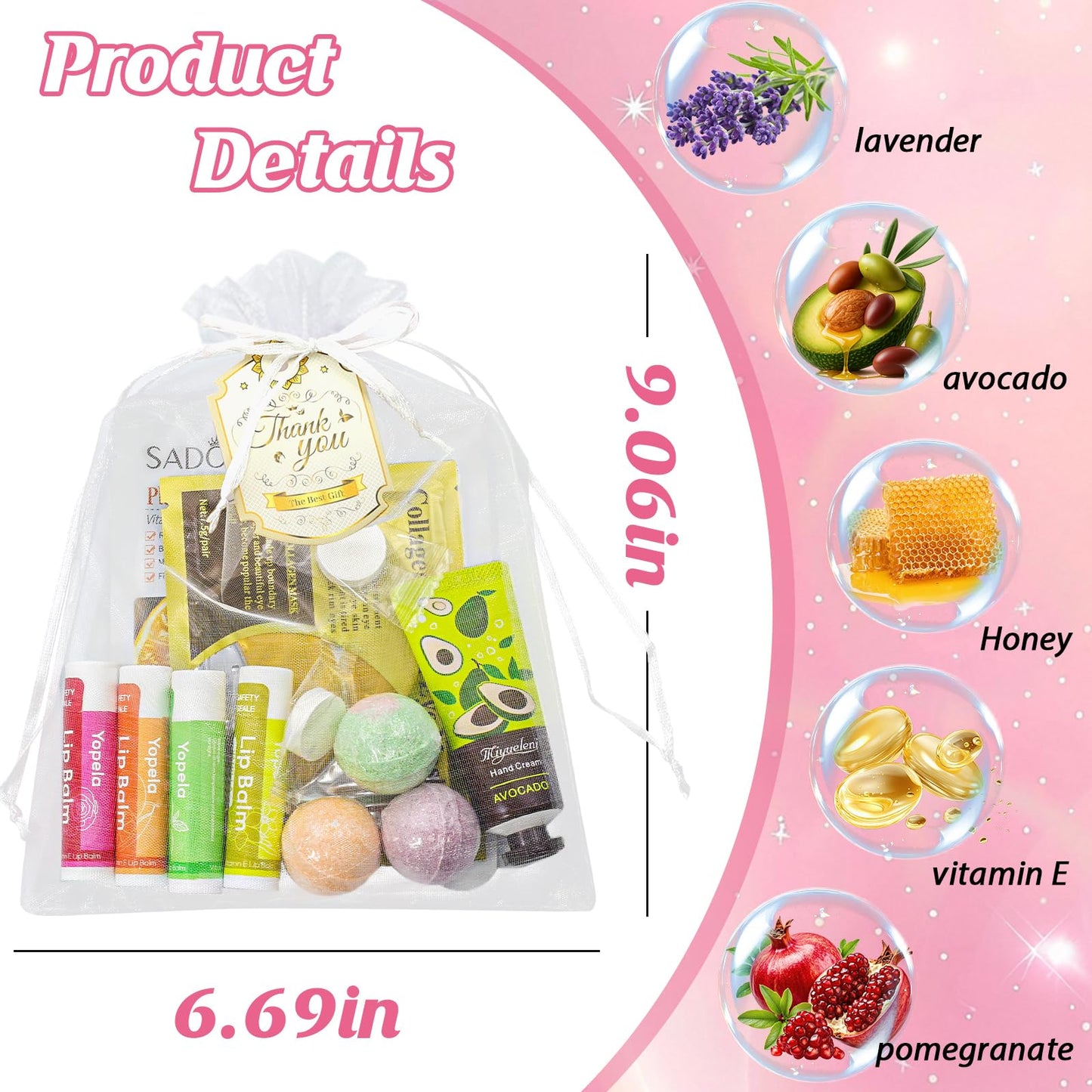 128 PCS Spa Party Supplies for Women, Spa Kit Include Lip Balm,Facial Masks, Hand Cream, Under Eye Patches, Foot Bath Bombs, Ideal for Gift Giving,Sleepover Party Supplies for Girls Valentine