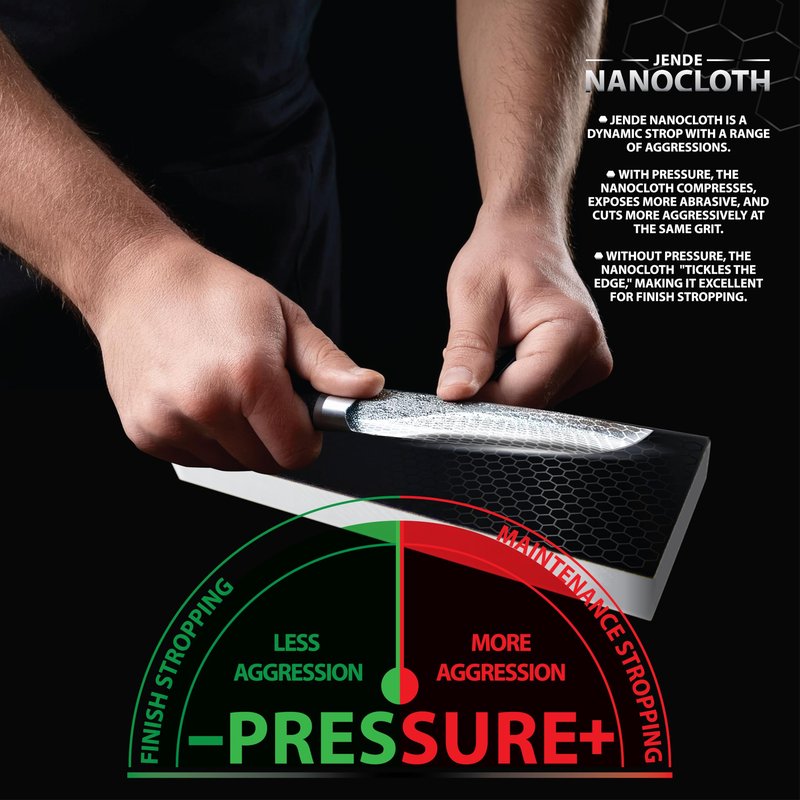Jende Nanocloth 15 Micron Knife Strop 210x70mm(unloaded)-Premium Ultra bench knife Strop for Diamond Emulsions