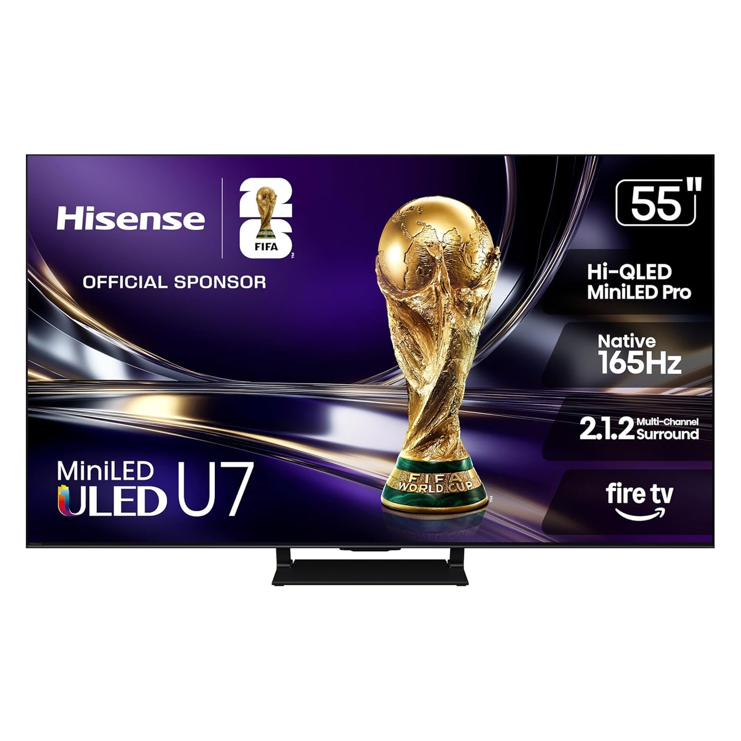 Hisense 75" U7 Mini-LED 4K UHD Smart Gaming TV - Hi-QLED, 165Hz, Dolby Vision IQ, IMAX Enhanced
