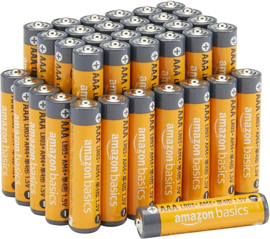 AAA Alkaline Batteries - Long-Lasting 1.5 Volt Power | 36-Count Pack for Reliable Performance & Emergency Storage