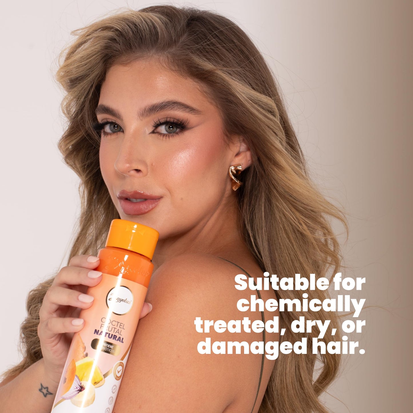 ANYELUZ Hair Mask with Banana and Fruit Extracts – For Dry and Damaged Hair, Restores Shine and Strength