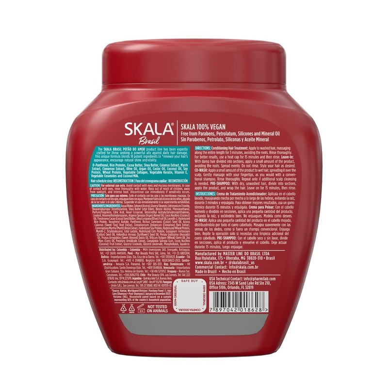 SKALA 2-in-1 Treatment Cream & Leave-In Conditioner - Multi-Ingredient Repair for All Hair Types | 35.2 oz