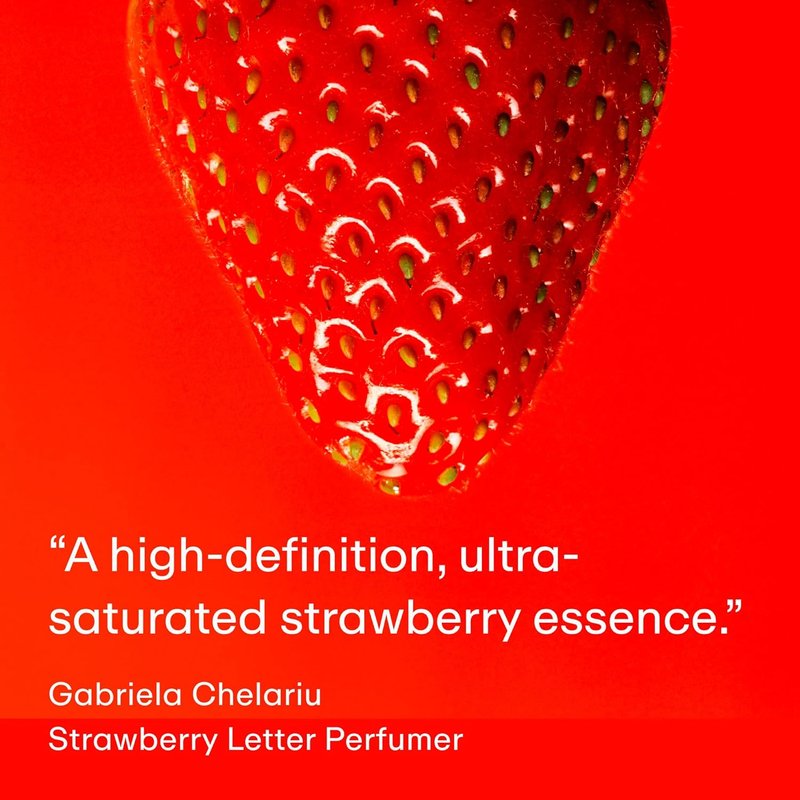 PHLUR Strawberry Letter Perfume - Fruity Floral Eau de Parfum for Women & Men, 50 mL | Strawberry & Tonka Bean
