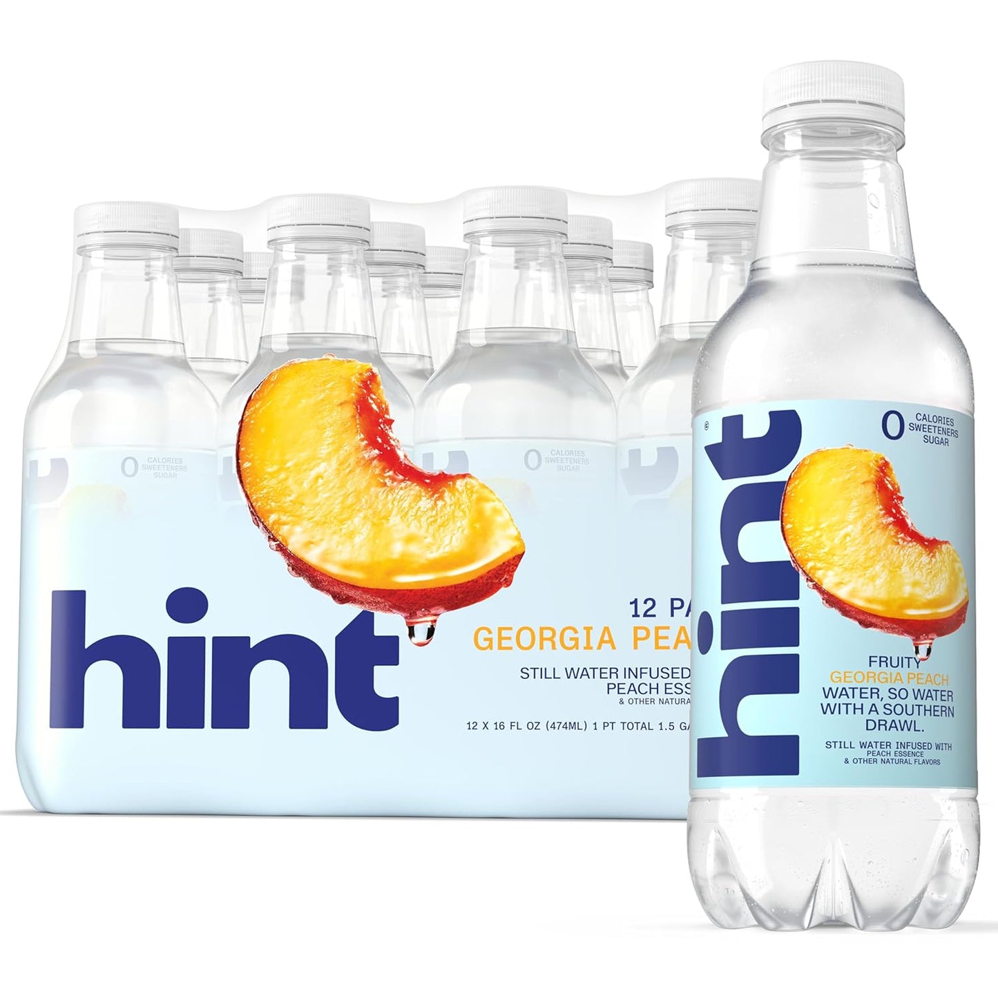 Hint Infused Bottled Water Variety Pack - Sugar-Free, Zero Calorie Natural Flavors | 16 Fl Oz (Pack of 12)