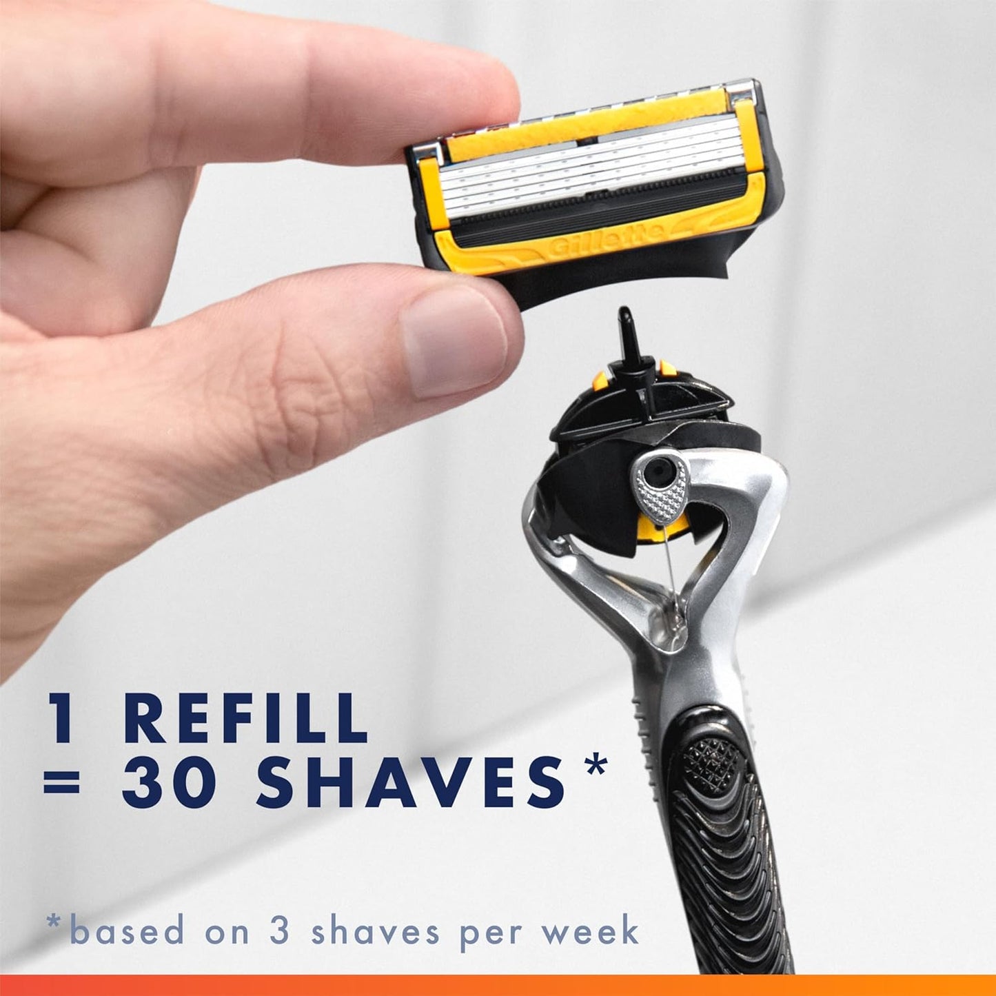 Gillette ProGlide Shield Men's Razor - 5-Blade Precision Trimmer with 4 Refills | Smooth Shave