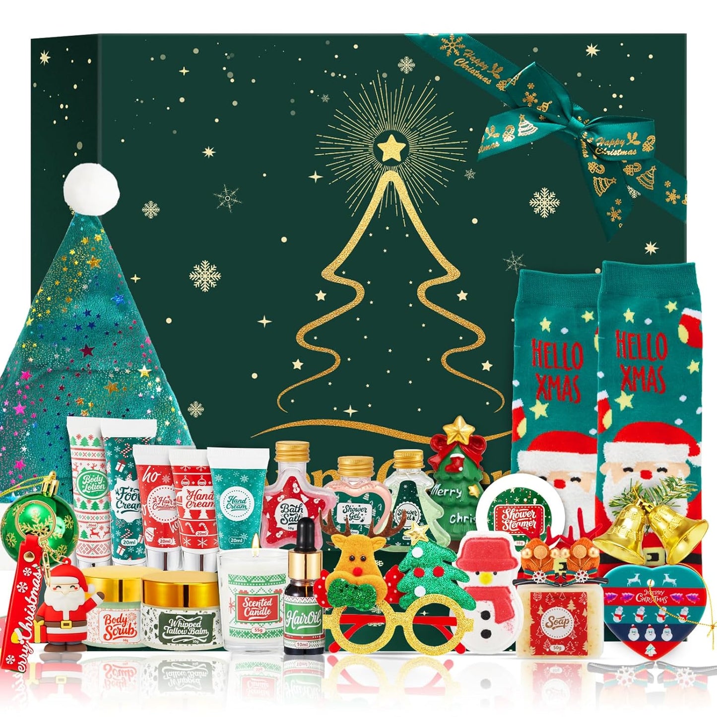 Skincare Advent Calendar 2025 - 24-Day Holiday Gift Set | Beauty Box for Women, Moms & Teens