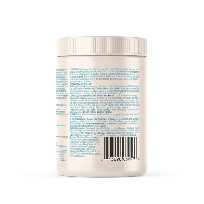 Hawaiian Silky No Lye Relaxer - Mild Formula for Smooth Hair | 20 Ounce