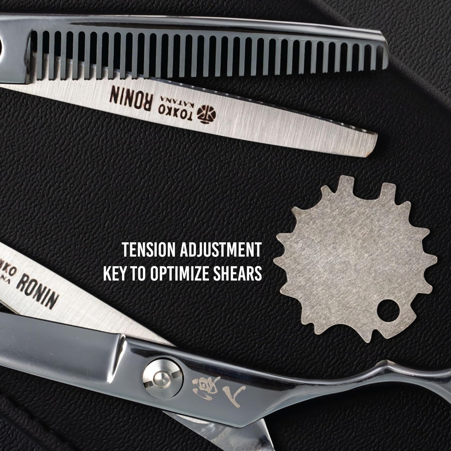 Ronin Hair Cutting Shears Set - 6.5" Professional Stainless Steel Scissors | Regular & Thinning Grooming Kit for Barbers & Stylists