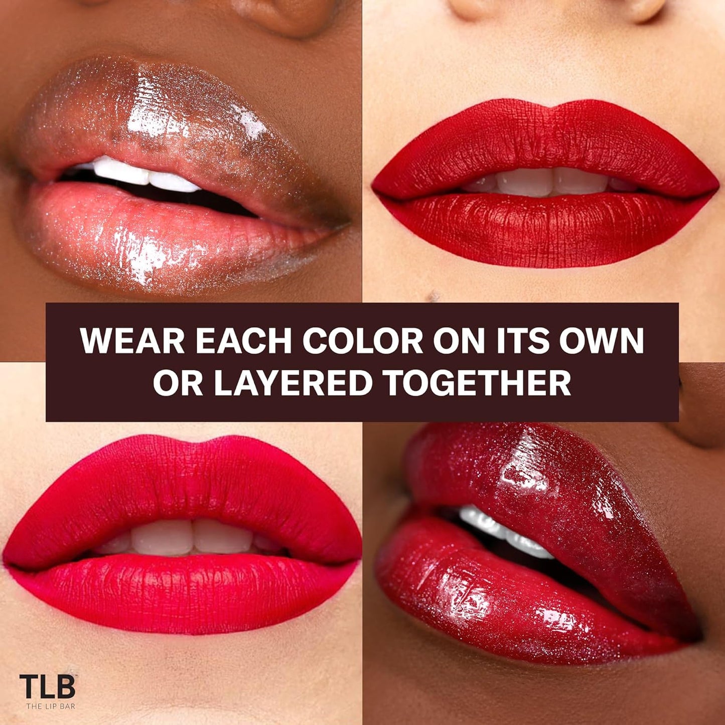 The Lip Bar Mini Lip Trio Gift Set - Nonstop Liquid Matte Lipstick & Gloss | Vegan, Travel Size