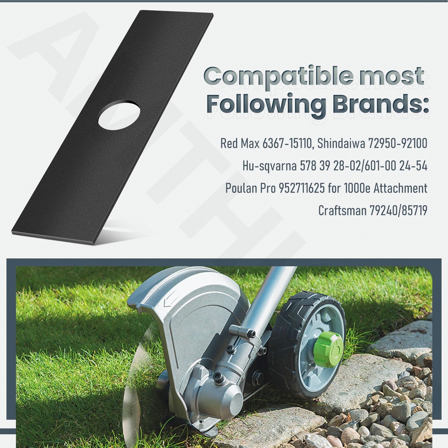 2 Pack 7-1/2" Edger Blades (1” Center Hole), for Ryobi 613223, Craftsman 85719 79240, Echo 720-237-001, Stihl 4133-713-4101, Maruyama 216062. Green Machine 237001, Universal Compatible Most Edger.
