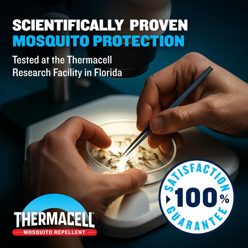 Thermacell E-ZoneGuard Mosquito Repellent Refill with 20-Foot Zone of Scientifically Proven Outdoor Protection; Rechargeable; 120-Hr Refill; Bug Spray Alternative; Scent Free; DEET-Free