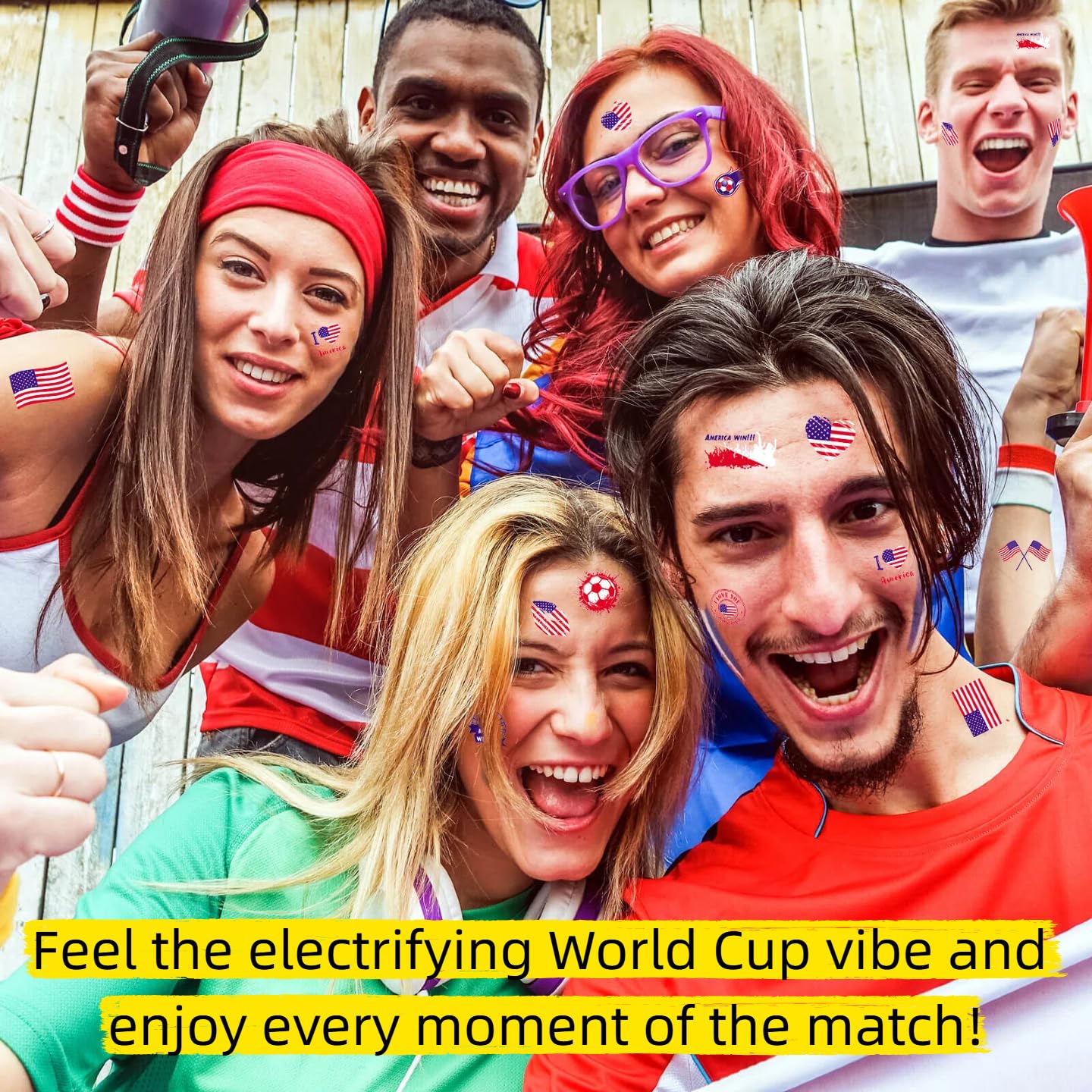 2026 World Cup Country Flag Temporary Tattoos International National Flag Face Tattoos Stickers Waterproof World Flag Fake Tattoos for Sports Events Celebration Party Supplies 20 Sheets
