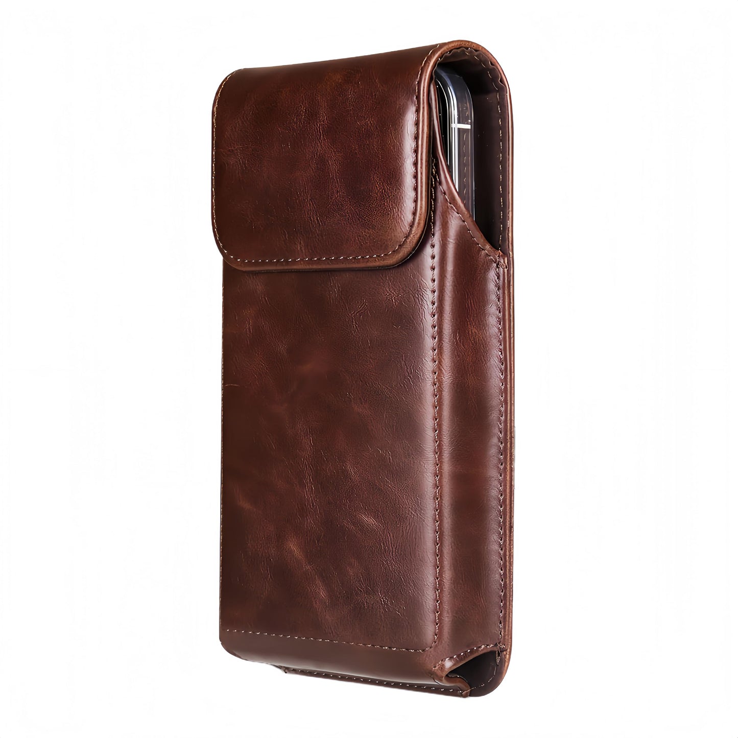 1pc Men's Waist Clip Phone Case - Durable, Lightweight, and Versatile Wallet Pouch for Secure Phone Storage, Brown, with Adjustable Shoulder Strap (Brown)