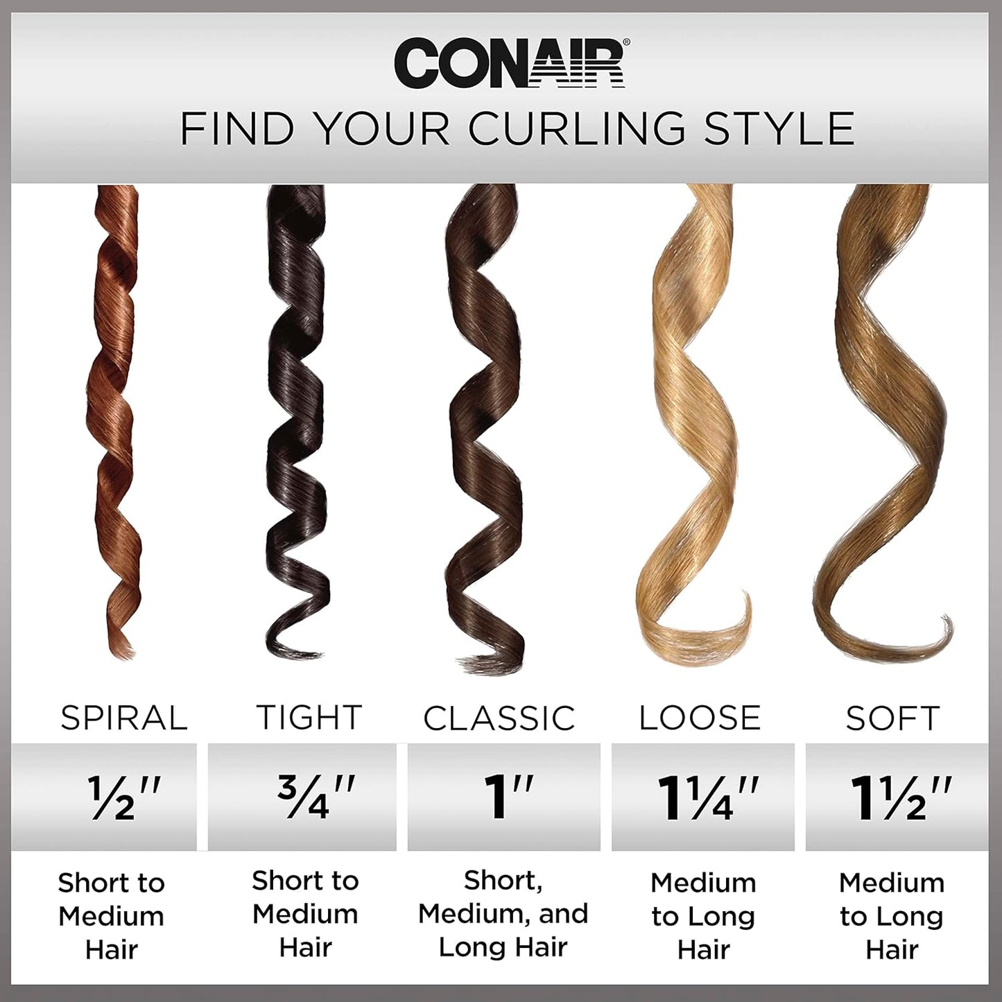 Conair INFINITIPRO Tourmaline Curling Iron - 1.5-Inch Ceramic Barrel for Soft Waves | Ideal for Medium & Long Hair