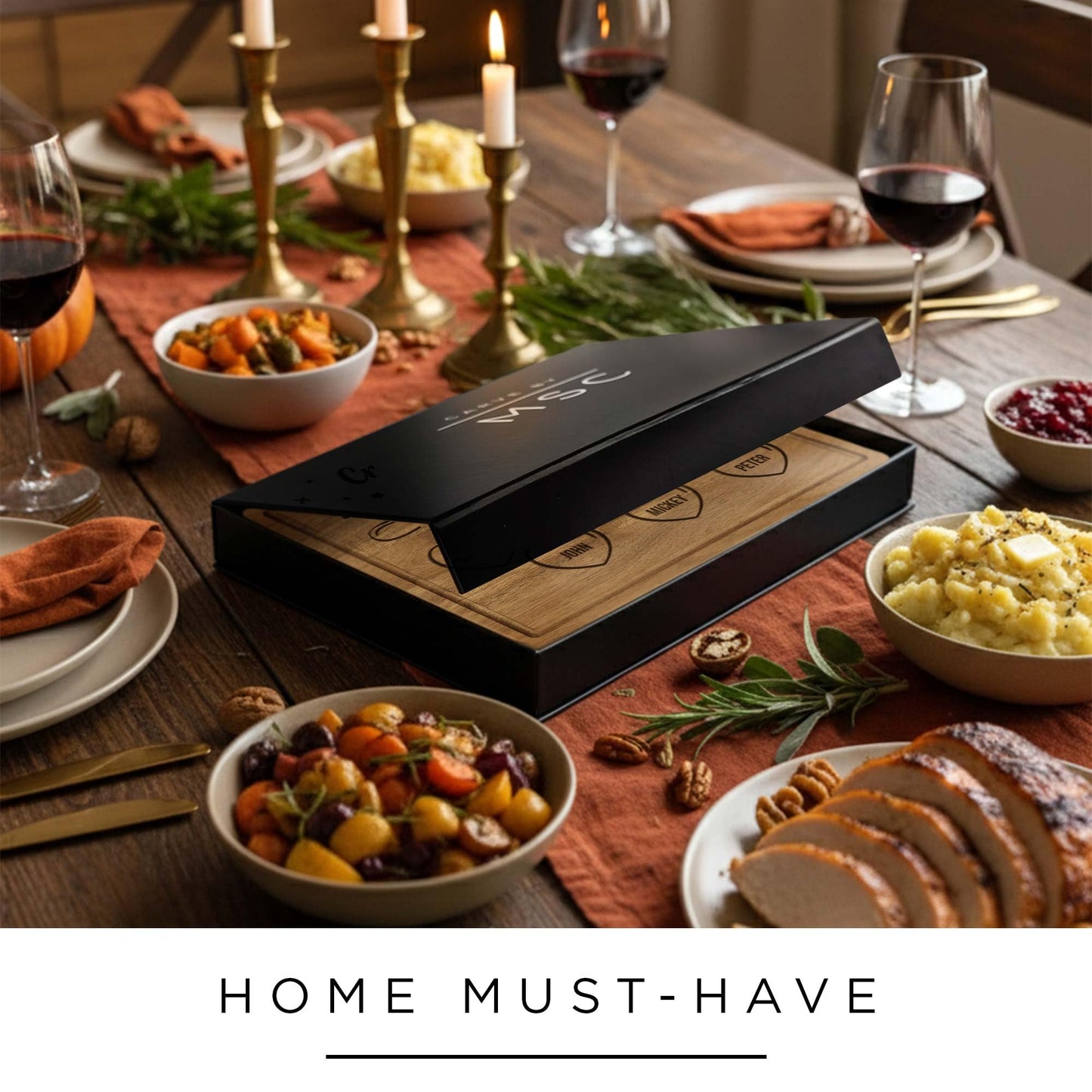 Personalized Cutting Board Gift for Mom, Grandma, Grandmother, Birthday Gift, Custom Name Engraved Mother's Day Home Decor - Crafted With Love Engraved in USA by My Sign Center