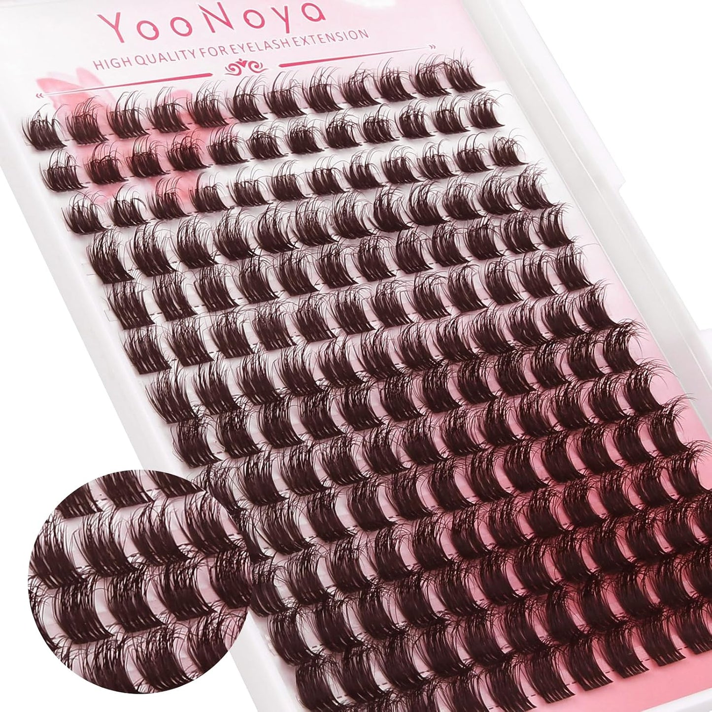 Lash Clusters - 144 PCS Individual 12mm D Curl Eyelash Extensions | Thick, Natural Wispy Reusable Volume Lashes