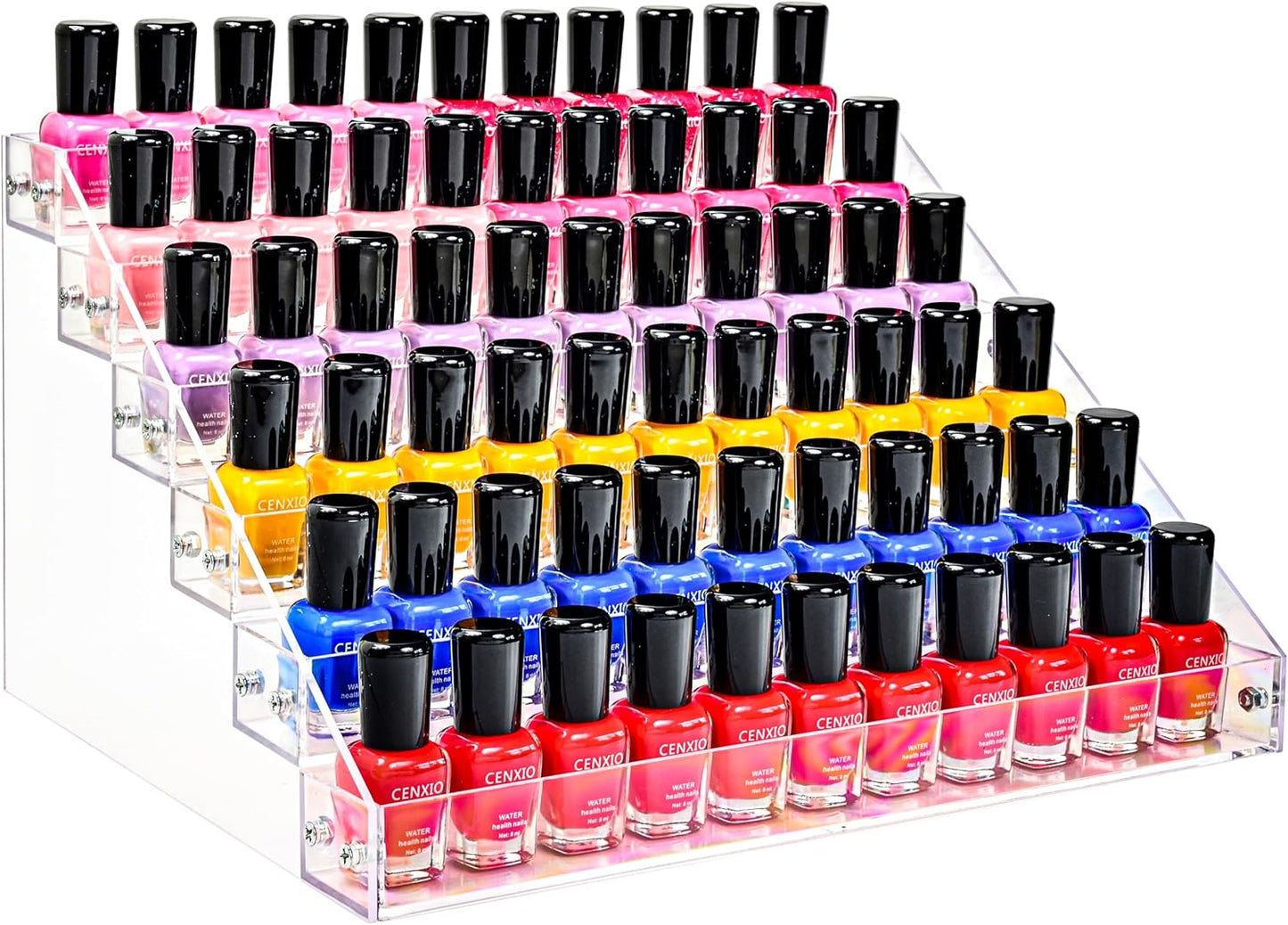 Acrylic 7-Tier Organizer Rack | Large Capacity Stand for Nail Polish, Essential Oils & Sunglasses