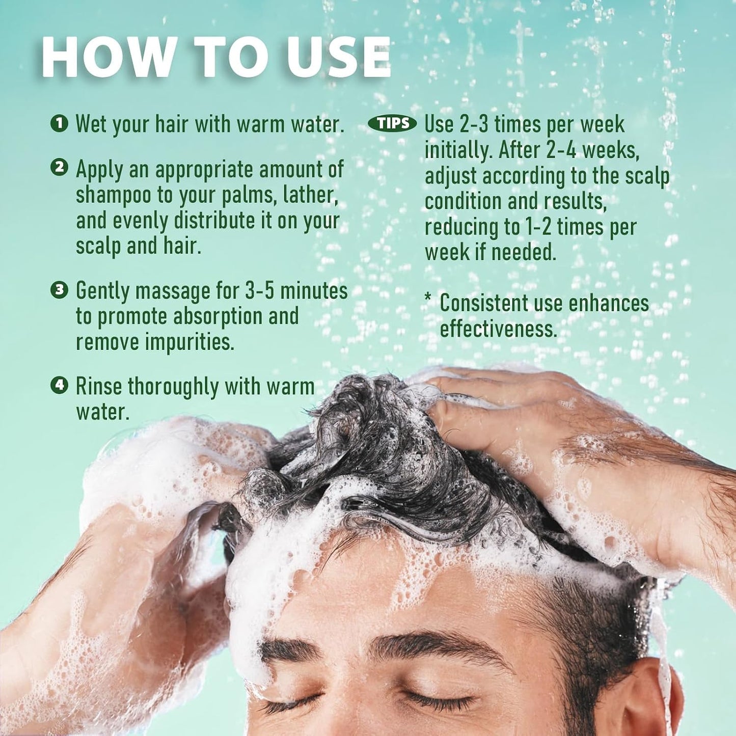 Antifungal Shampoo for Folliculitis & Seborrheic Dermatitis - Scalp Psoriasis, Dandruff Relief with Salicylic Acid & Coconut Oil | 8.8 fl. oz