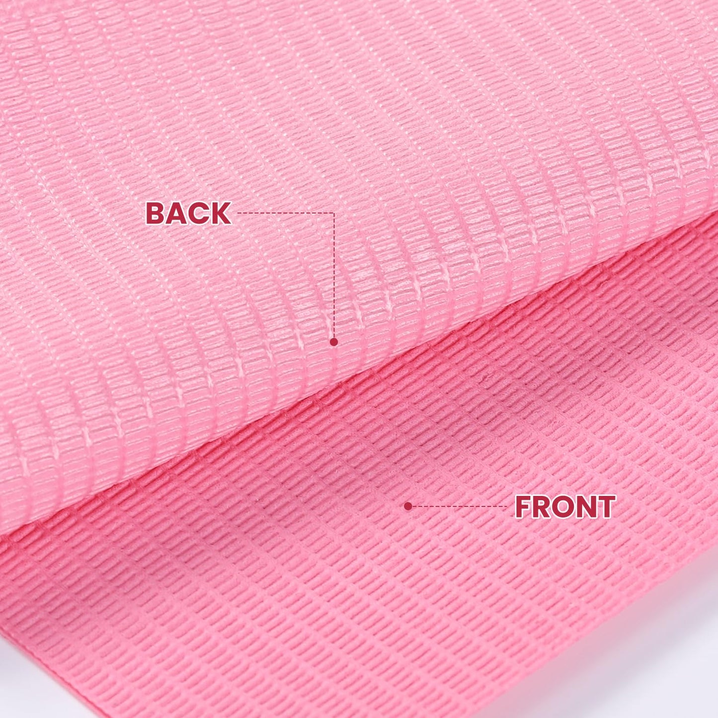 Disposable Nail Mats - 20-Pack Foldable Acrylic Nail Art Practice Sheets | 3-Ply Waterproof 13" x 18" Pink Pads
