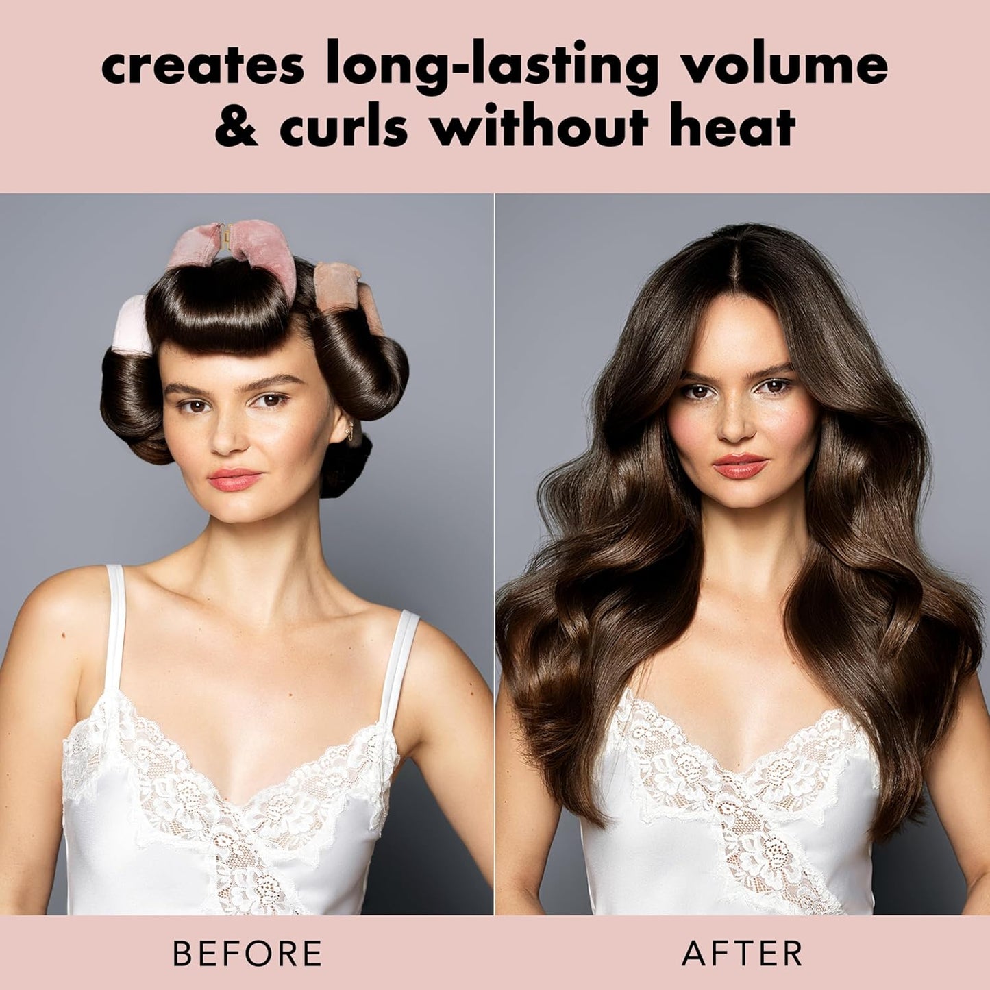Volumizing Hair Rods - No Heat Overnight Curlers for Long & Medium Hair | 4 Pack, 10.5" Length