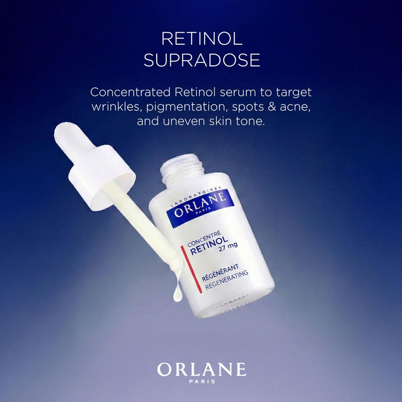 Orlane – Retinol Supradose Serum, 1.0 fl oz, Concentrated Retinol Treatment, Targets Wrinkles, Fine Lines & Uneven Tone, Regenerating 27 mg Retinol, Silky Fast-Absorbing Texture
