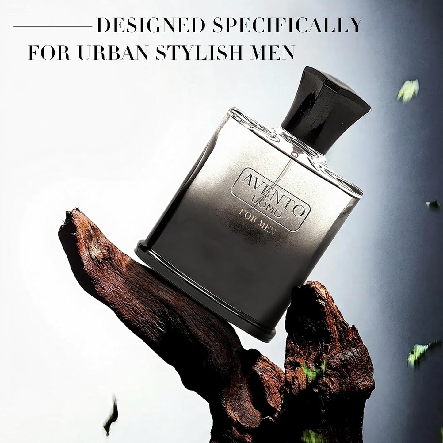 AFLUXE AVENTO UOMO Cologne for Men - Long-Lasting Woody Fresh Scent | 100ml Eau de Toilette Gift Set