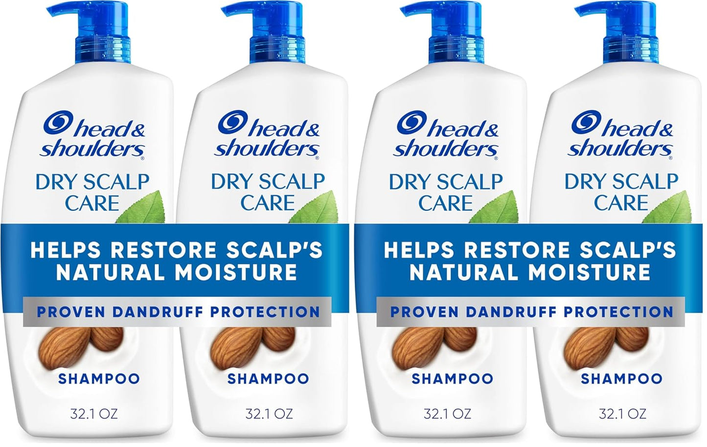 Head & Shoulders Anti-Dandruff Shampoo - 1% Pyrithione Zinc, Flake Control & Scalp Care | 32.1 fl oz Twin Pack