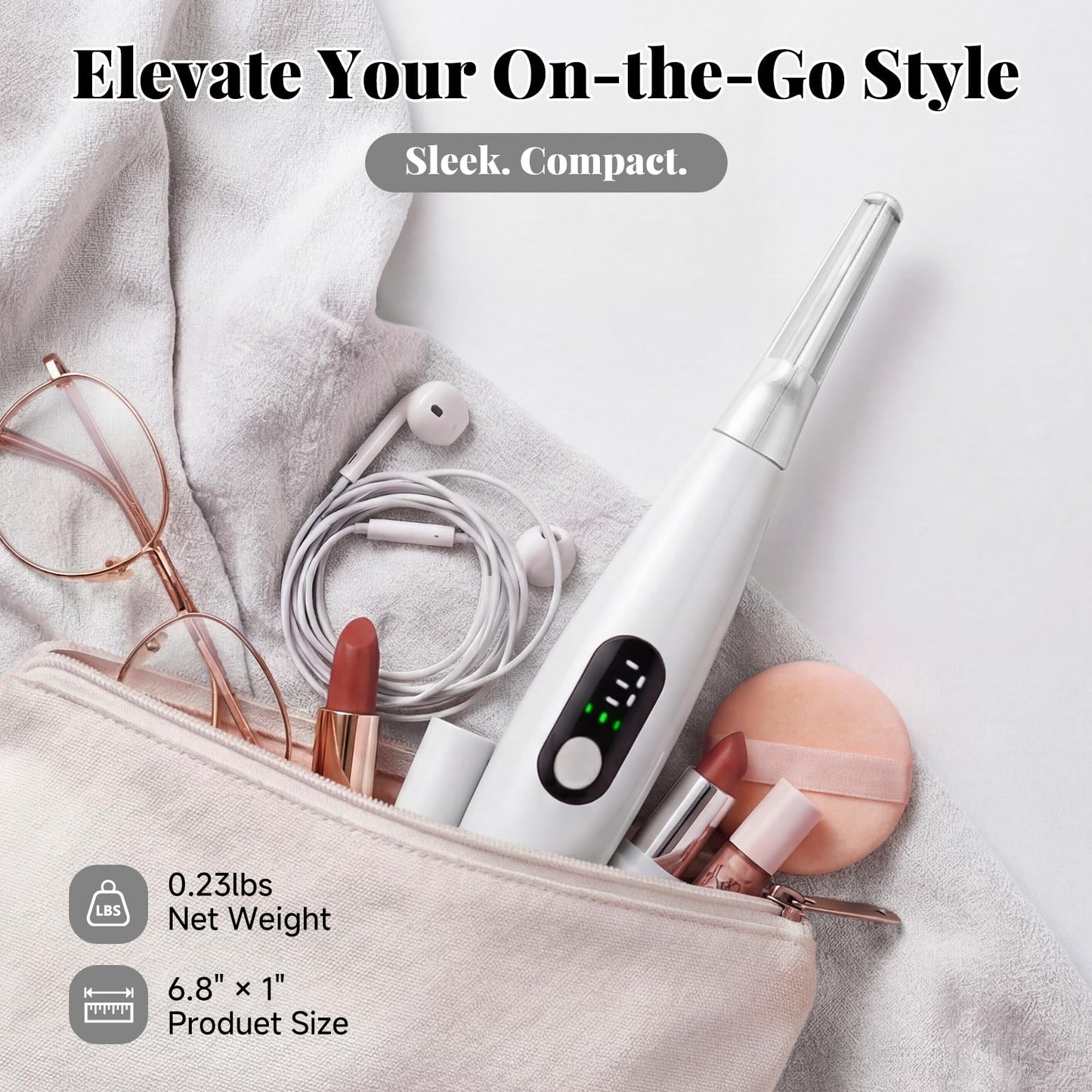 Sonic Dermaplane Razor for Women Face, Gentle Peach Fuzz Removal & Exfoliation with 3 Speeds, Rechargeable Dermaplaning Tool with 8 Blades & Facial Oil