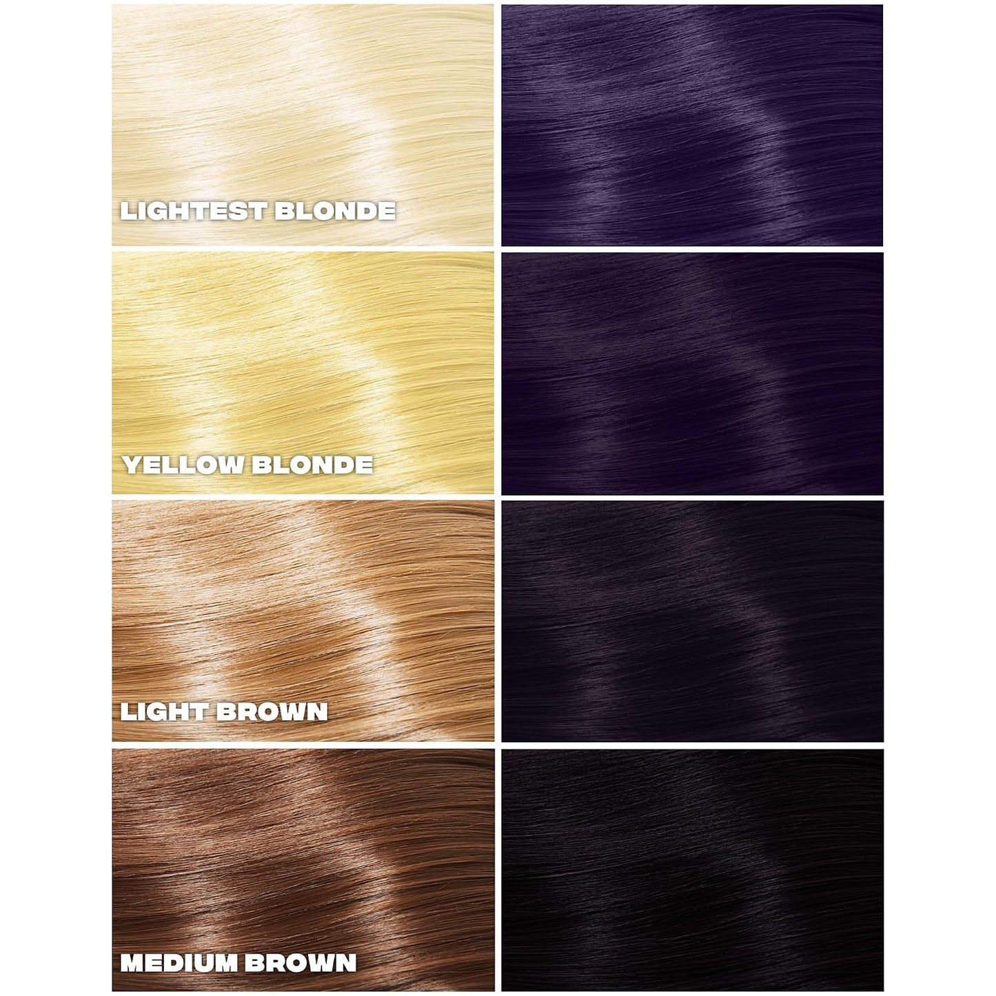 Purple Semi-Permanent Hair Dye - Vegan & Cruelty-Free Deep Purple Color | 5FL OZ