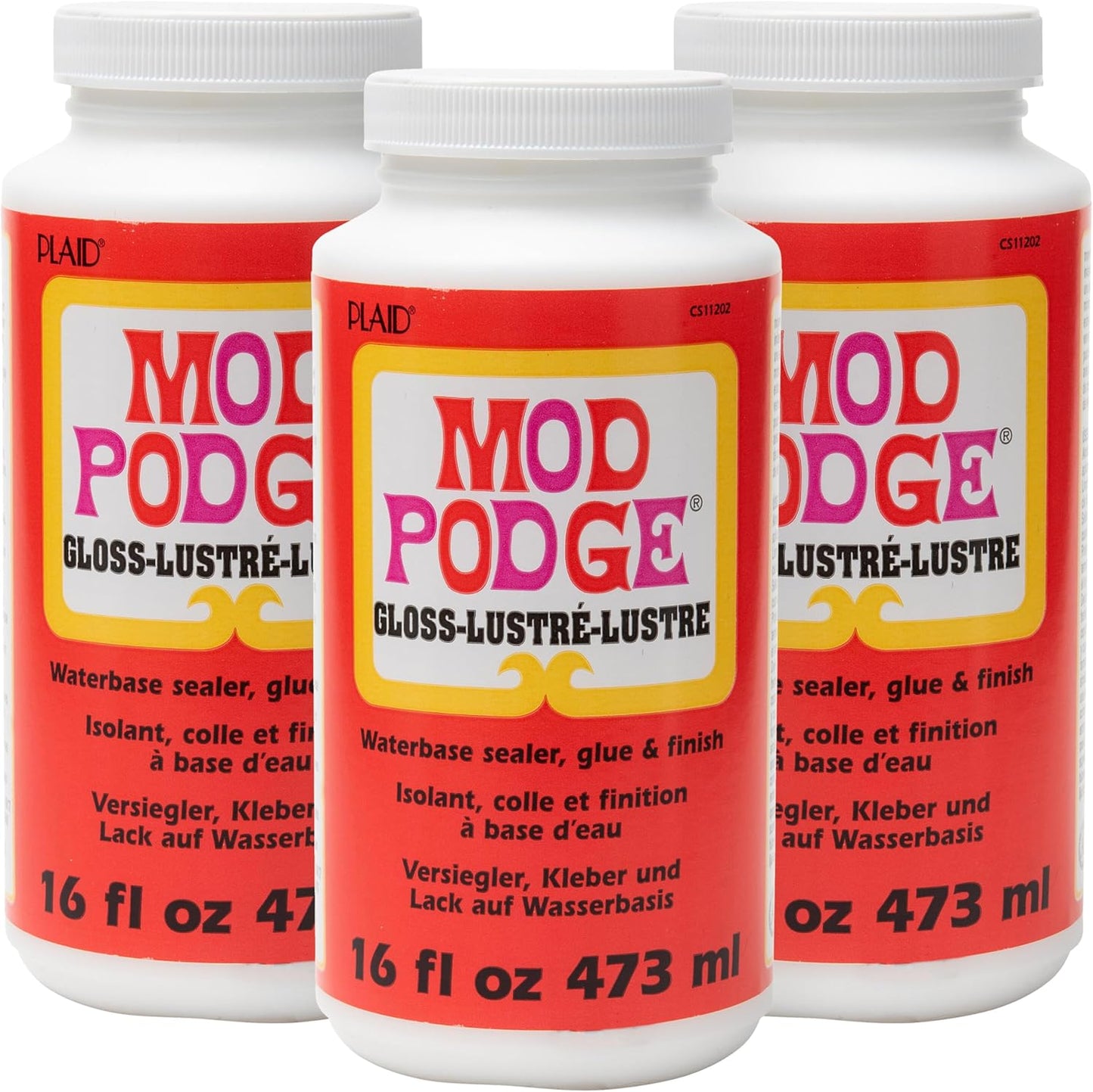 Mod Podge Gloss Sealer - All-in-One Craft Glue & Finish | Quick Dry, Non-Toxic, 16 oz.
