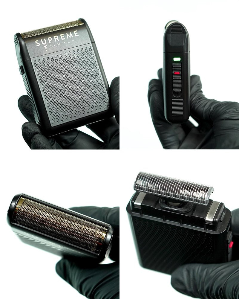 Supreme Trimmer Solo Single Foil Shaver for Pocket | 150 Min Runtime Cordless use, Powerful USB-C Mini Travel Razor for Professional & Home use | STF101