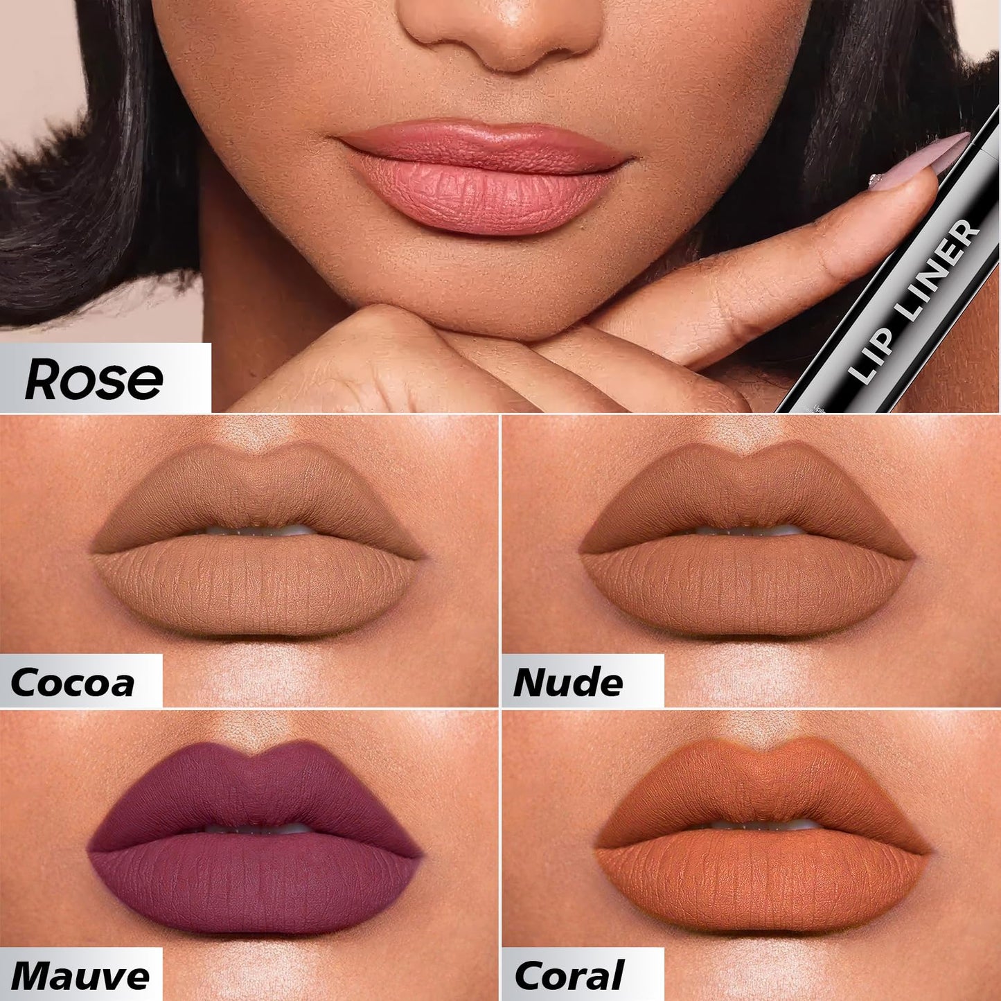 Anguishil Lip Stain - Peel Off Lip Stain Waterproof, Tattoo Peel Off Lip Liner for Comfortable Vivid Lip Color, Create Beauty & Charming Lip Makeup with All-Day | Vegan and Cruelty Free (#01 Nude)
