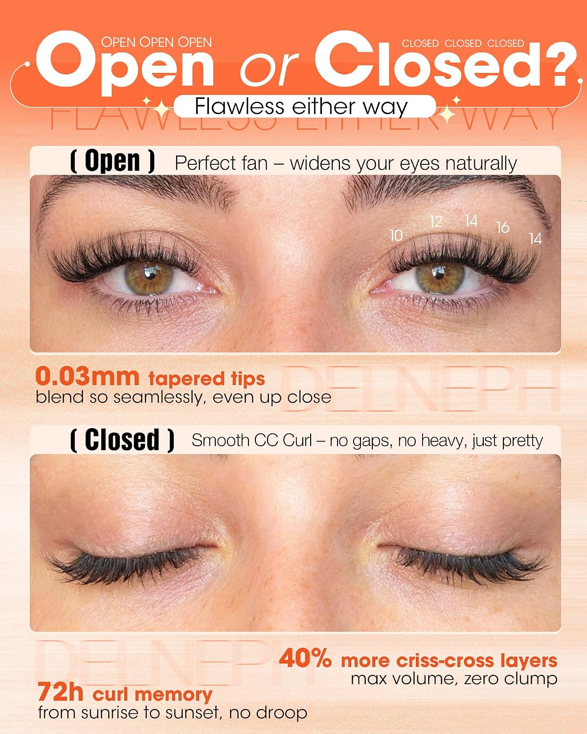 Natural Fluffy Eyelash Clusters - C Curl Individual Lashes 10-16mm | Wispy Lash Extensions