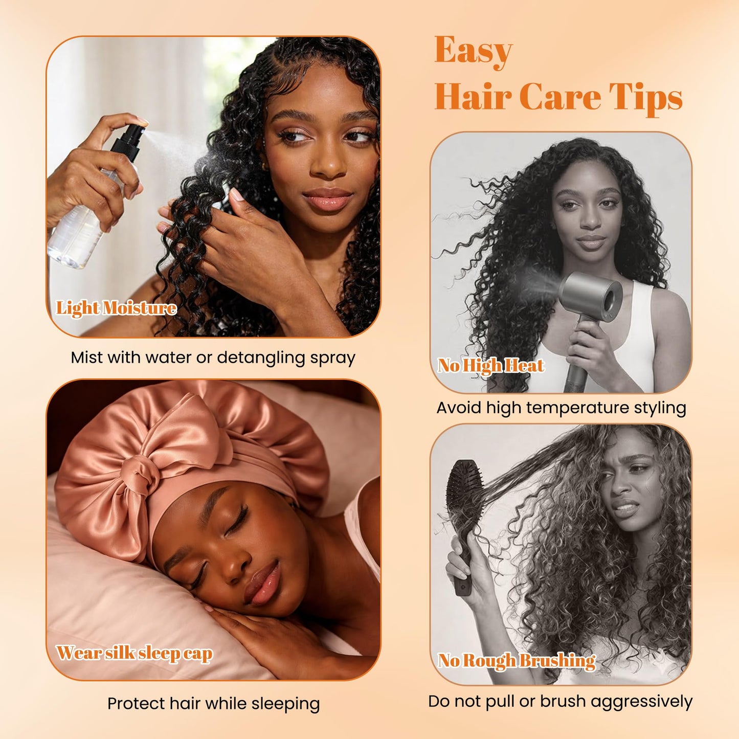Miracle Knots Hair Feather Crochet Hair For Women, Deep Wave Crochet Hair Pre Looped 100 Strands 180g Synthetic Pre Separated Invisible Deep Curly Crochet Hair (1b#, 18inch 100strands)